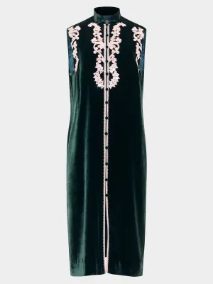 Amari B Robe in Forest Green with Cordwork