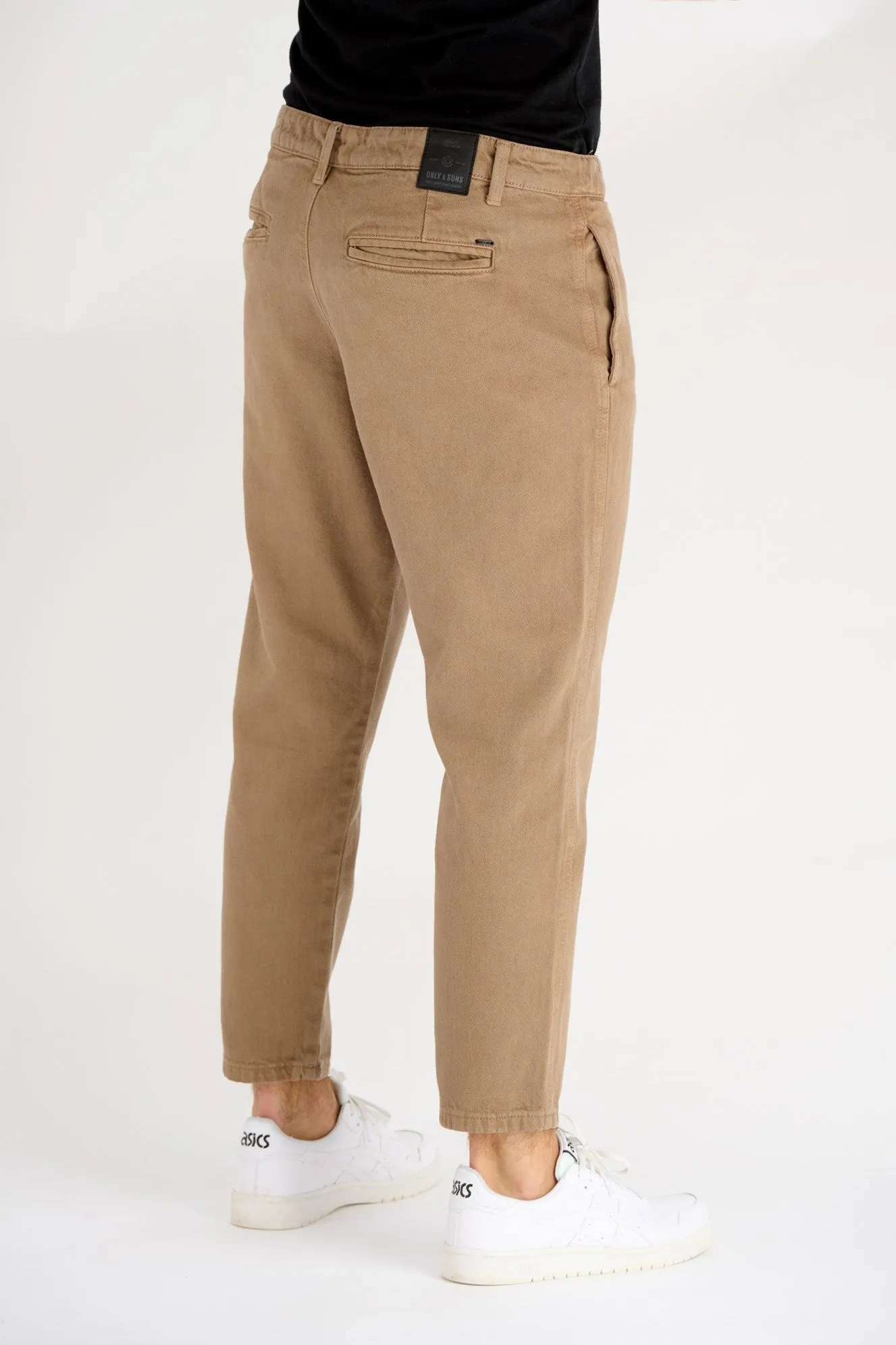 Avi Beam Chino Twill Trousers - Shitake