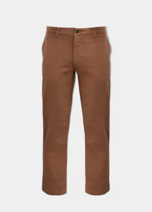 Bamforth Men's Chino Trouser In Taupe - Regular Fit