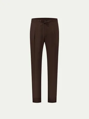 Brown Linen Seaside Trousers