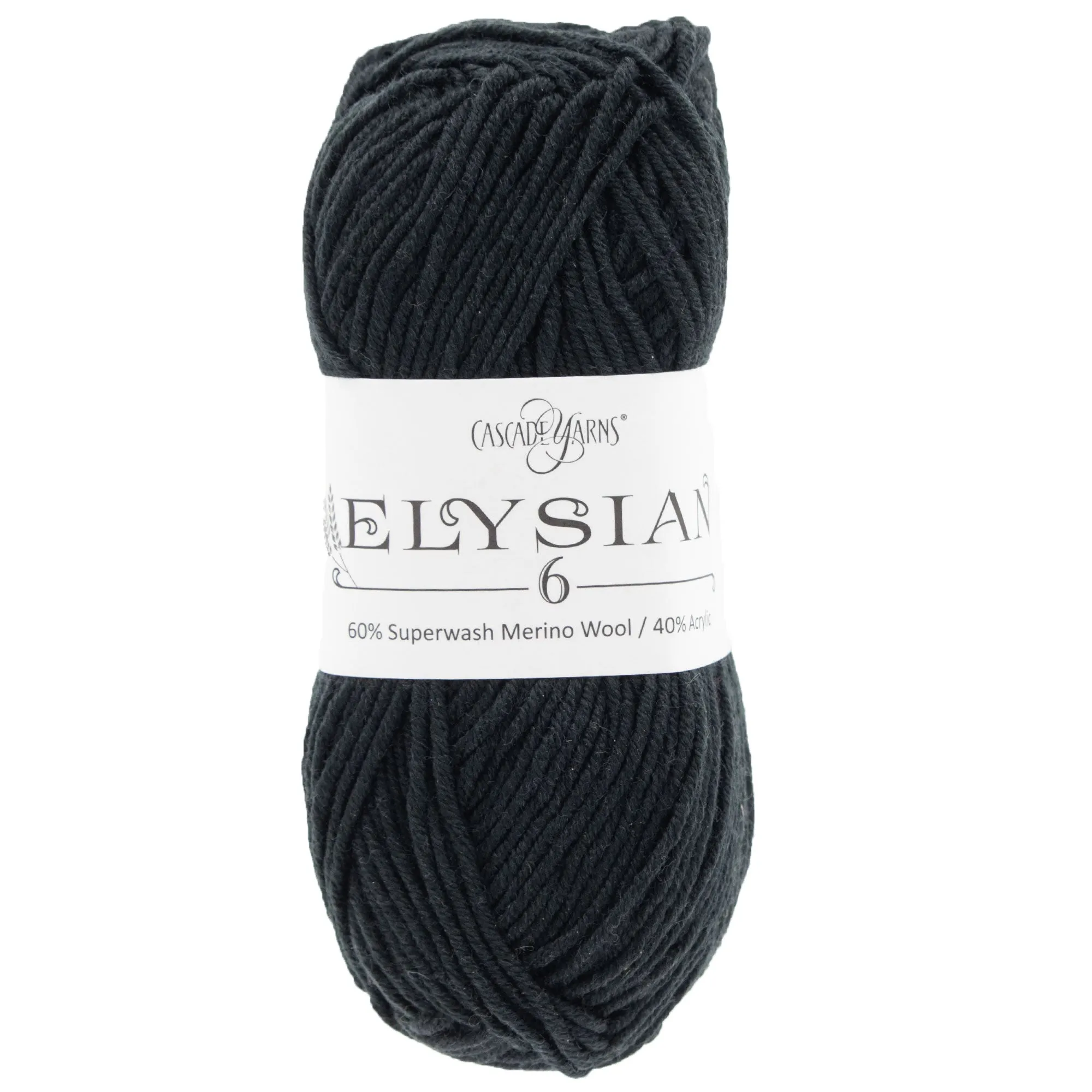 Cascade Yarns Elysian 6 Yarn - 03 Pirate Black