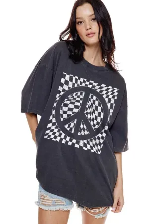 Checkered Peace Graphic