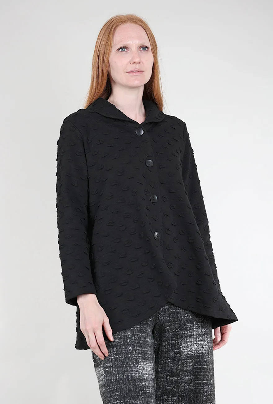 Dimensional Bubble Jacket, Black