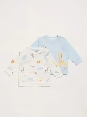 HOP Baby Multicolor Animal Printed T-Shirt - Pack of 2