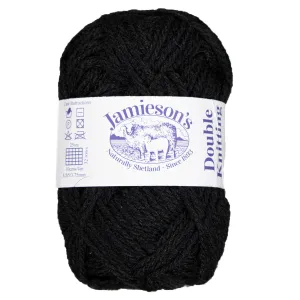 Jamieson's of Shetland Double Knitting Yarn - 999 Black