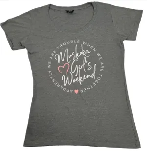 Ladies Weekend Muskoka T-Shirt Light Grey