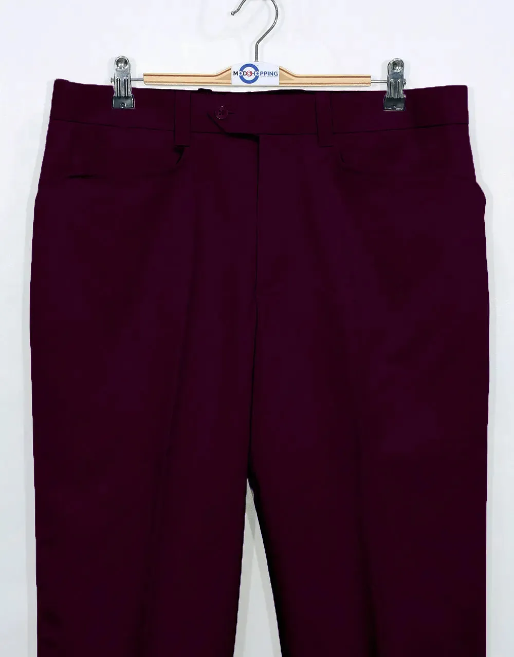 Men's Chino Trousers | 60s Vintage Style Purple Chino Trouser