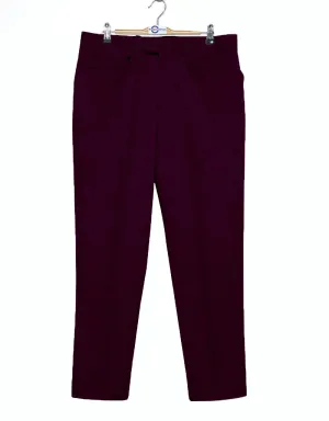 Men's Chino Trousers | 60s Vintage Style Purple Chino Trouser