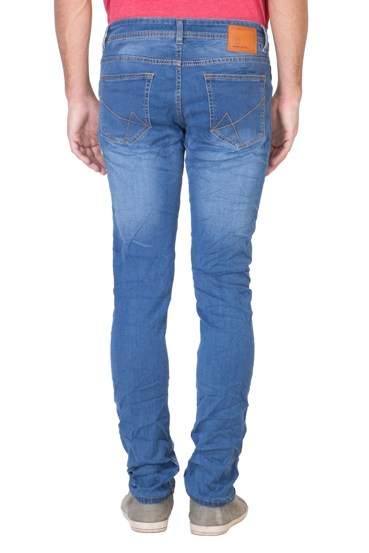 Men's Straight Fit Denim Blue Jeans