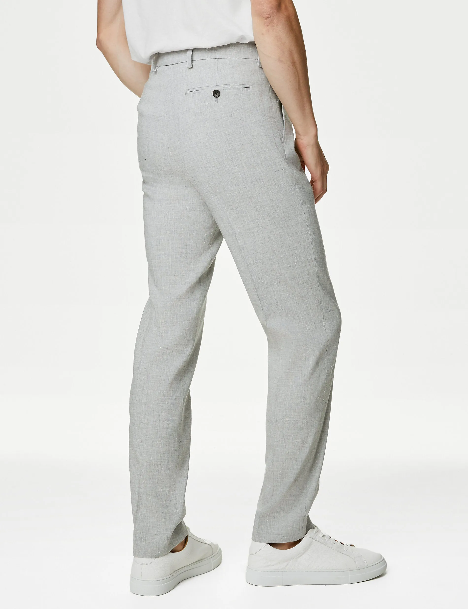 Miracle Marks & Spencer Italian tailored suit trousers light gray