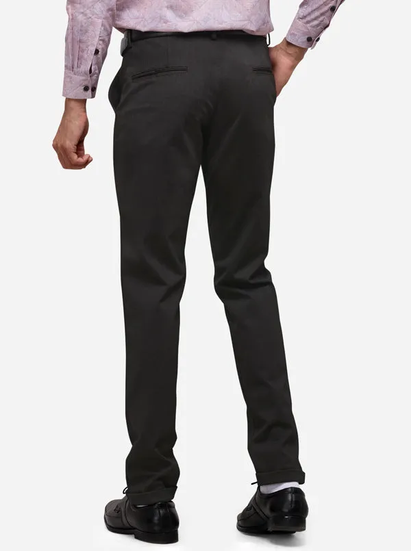 Olive Slim Fit Solid Club Wear Trouser | JB Studio