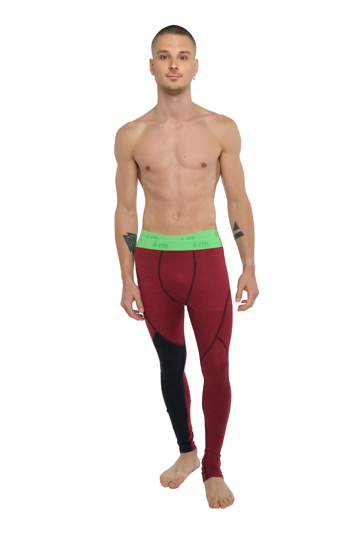 Performance Yoga Leggings - Long (Brick Red Heather)