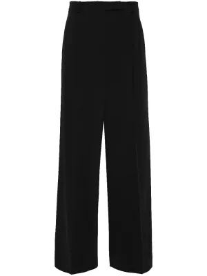 pleat-detail trousers