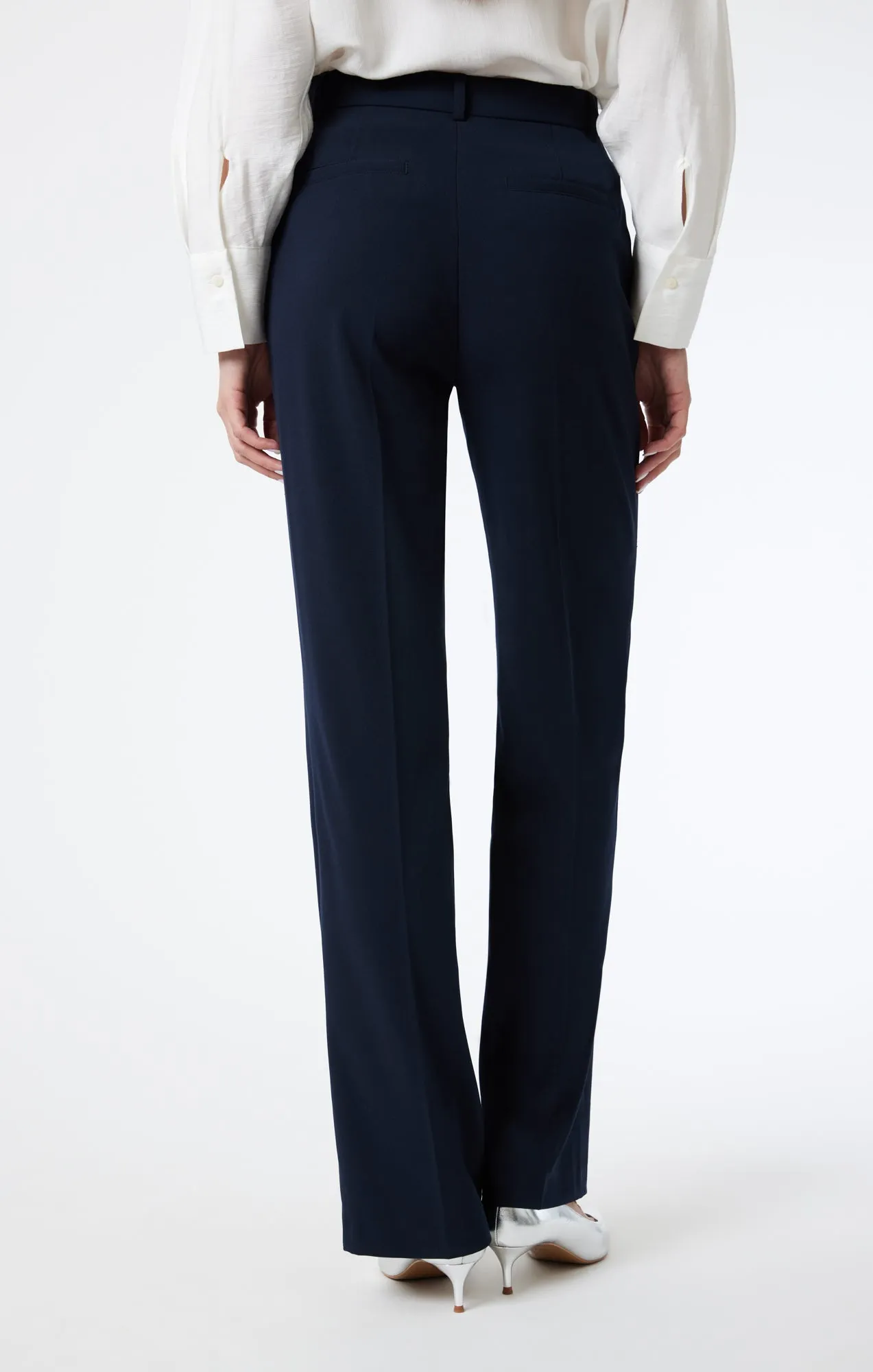 TAILORED STRAIGHT LEG PANTS IN BLUE