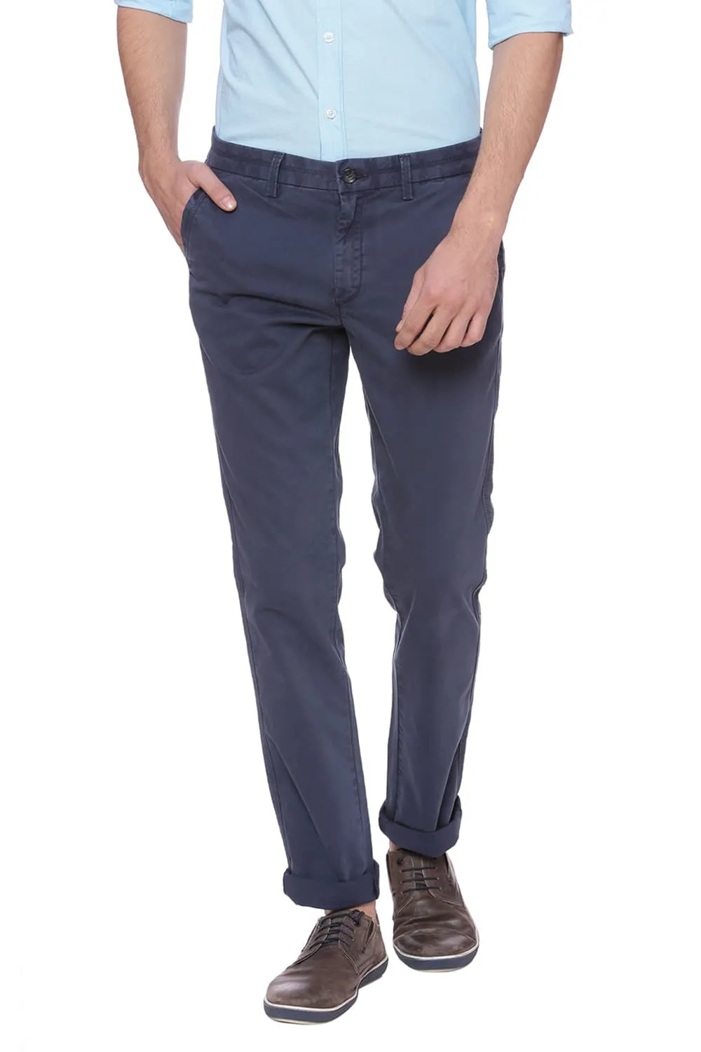 Tapered Fit Twill Stretch Trouser