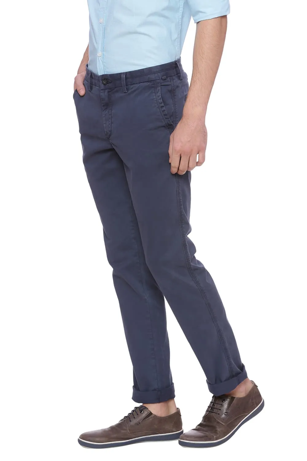 Tapered Fit Twill Stretch Trouser