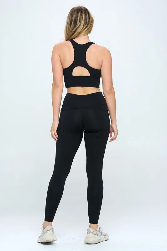 TEEK - Two Piece Activewear Set with Cut-Out Detail