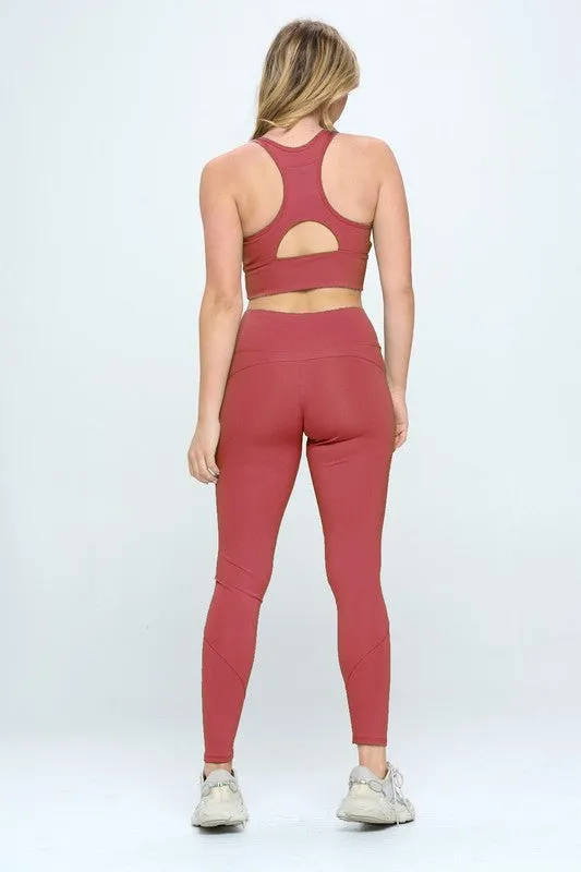 TEEK - Two Piece Activewear Set with Cut-Out Detail