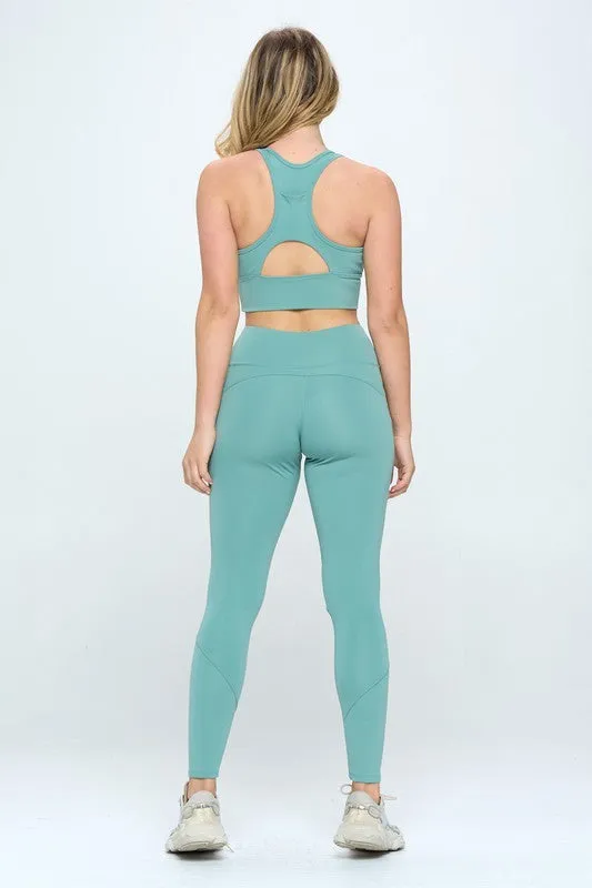 TEEK - Two Piece Activewear Set with Cut-Out Detail