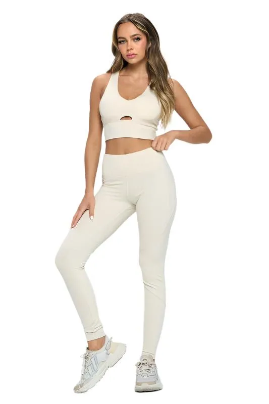 TEEK - Two Piece Activewear Set with Cut-Out Detail