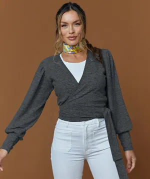 The Madison Wrap Sweater - Final Sale