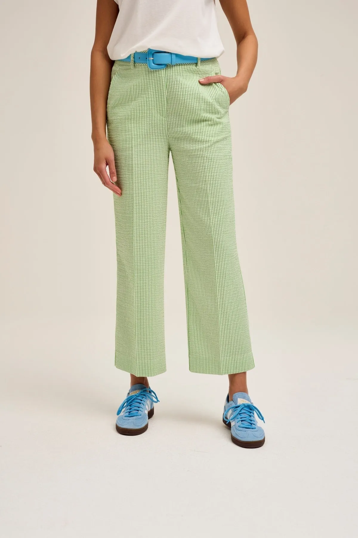 Tonks Cropped Trousers in Green