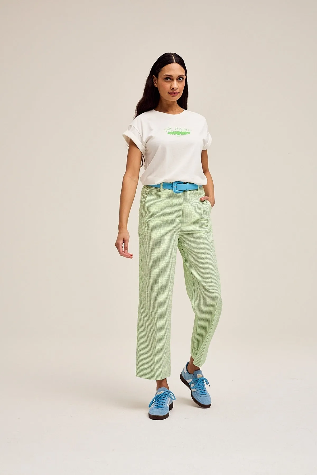 Tonks Cropped Trousers in Green