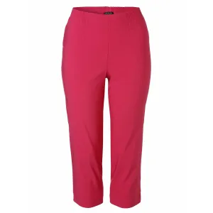 Via Appia Due Stretch Crop Trousers in Pink