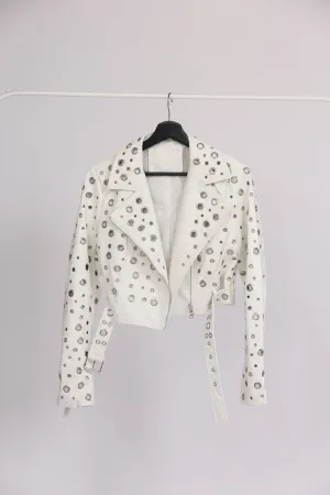 WHITE GROOMET JACKET